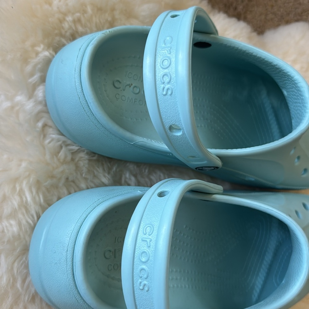 Crocs Clogs Womens 9 Rubber Crush Classic Platform Casual Mules Comfort - Picture 6 of 7